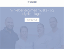 Tablet Screenshot of doktorgaarden-naprapatklinikk.no
